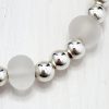 Clear - Frosted 5mm Ball Bracelet Bracelet - Image 2