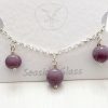 Mauve - Charm Bracelet