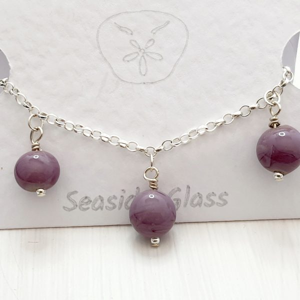 Mauve - Charm Bracelet