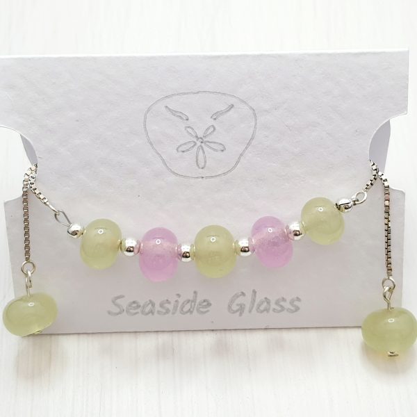 Pink & Green - Slider Braclet