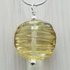 Gold - Frit Stringer Lentil Pendant - Image 2