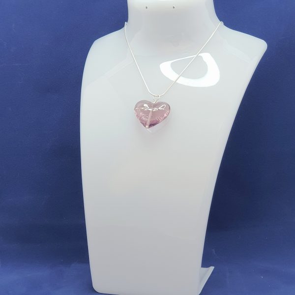 Pale Pink - Heart Pendant - Image 3