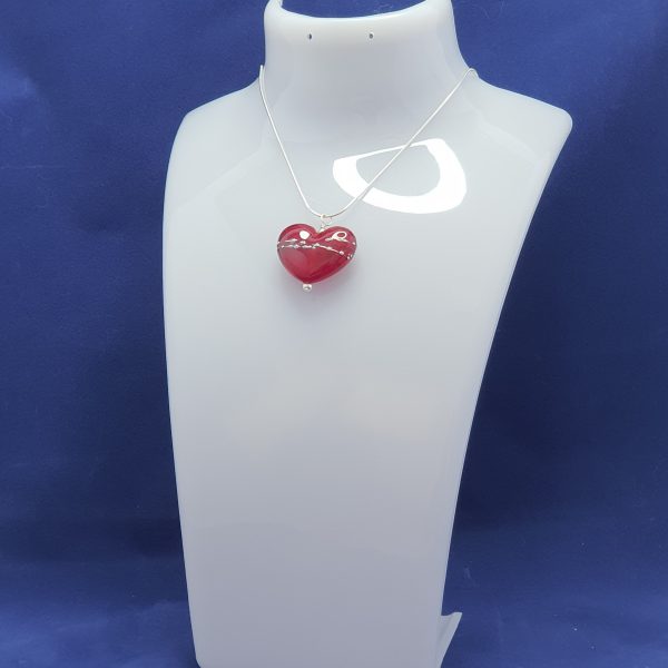 Red - Heart Pendant - Image 3