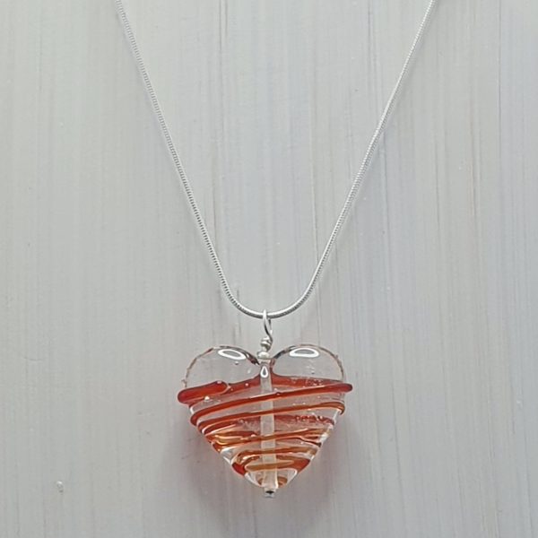 Red - Stringer Heart Pendant