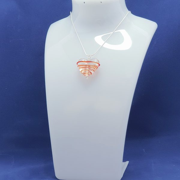 Red - Stringer Heart Pendant - Image 3