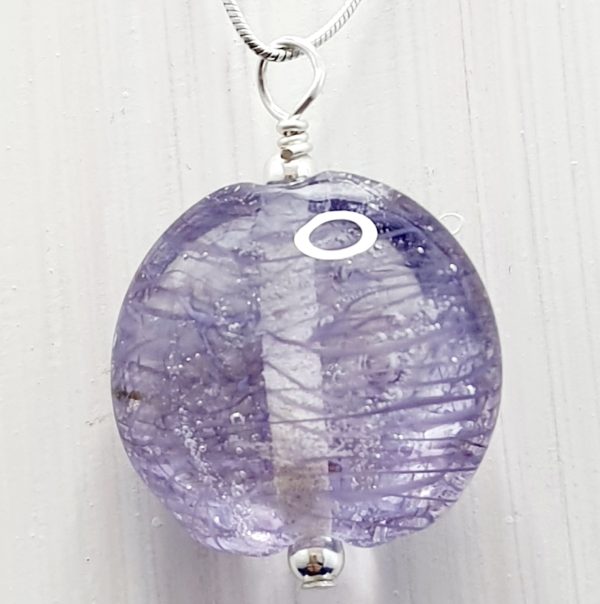Purple - Whispy Lentil Pendant - Image 2