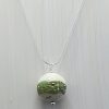 Ivory  & Green - Lentil Pendant